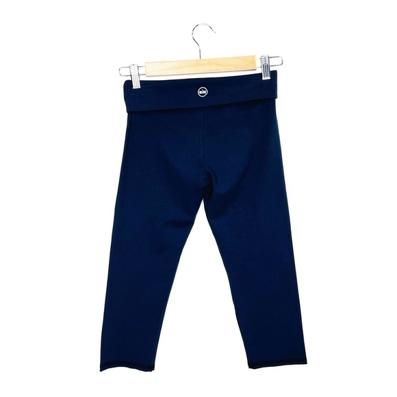 Solow Foldover Crop Legging Girl’s Size Large (14) Navy Blue so low New NWT - Picture 2 of 6